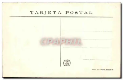 D. Sebastián de Morra — retrato por Velázquez — editor Fot. Lacoste, Madrid, n° 1.202 — Verso