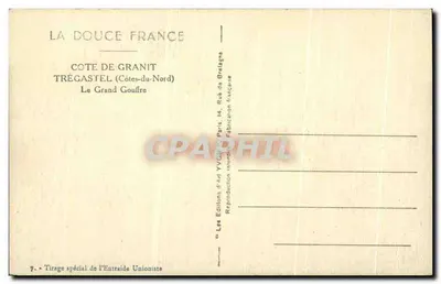 Costa de Granito — Trégastel (Côtes-du-Nord) — O Grande Gouffre — Éditions d'Art Yvon — Verso