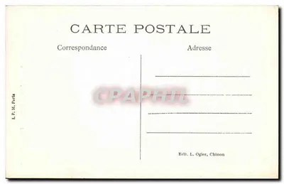 Chinon — Portal de São Etienne — Editor L. Ogier, Chinon, n° 42 — Verso