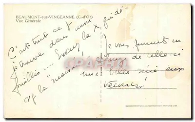 Beaumont-sur-Vingeanne — Ogólny widok — Cim — Rewers
