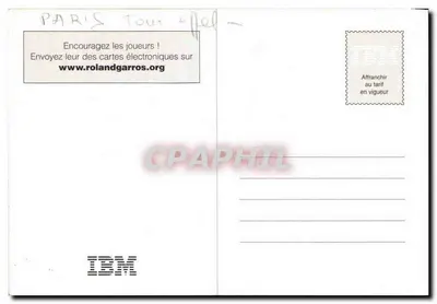 Roland Garros 1998 — Uitgever IBM, promotieserie — Achterkant