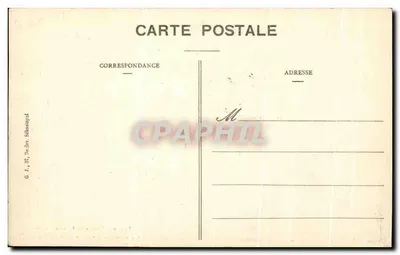 Die Überschwemmungen in Paris 1910 — Was von der Gare des Invalides sichtbar bleibt — G. J., 37, Schatropf-Box — Rückseite