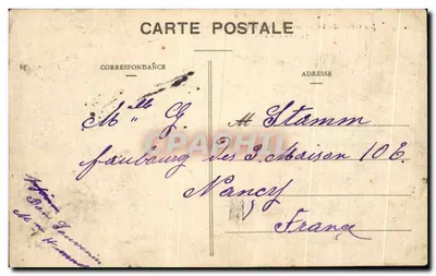 De overstroming van de Senna (Januari-Februari 1910) — La Rue Faber — J. H. — Achterkant