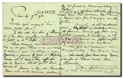 Paris - Prefeitura do 13º Distrito — J.H. n°276 — Verso