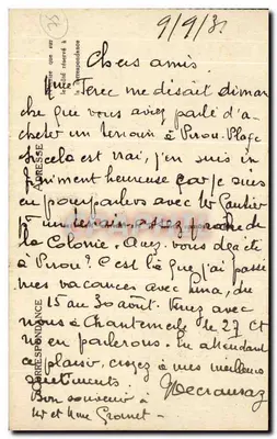 Paris (VII) — A Escola Militar — Military School — LL — Verso