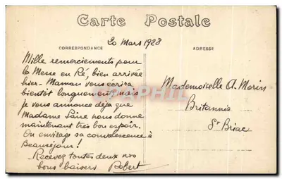 Iglesia de Saint-Merri — La Virgen y el Niño de Van-Loo — U.P.P. París 4, Boulevard Diderot — Reverso