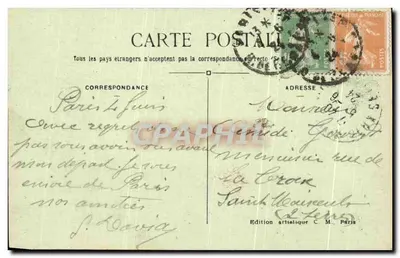 Paris (8e arrt) — A Place de la Concorde — Edição artística C. M. — Verso