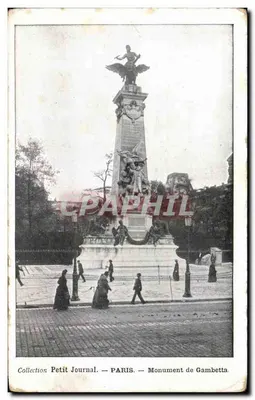 Monumento de Gambetta — Paris — Coleção Petit Journal