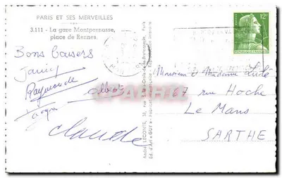 Stazione Montparnasse — piazza di Rennes — Ed. d'Art « Guy » — Verso