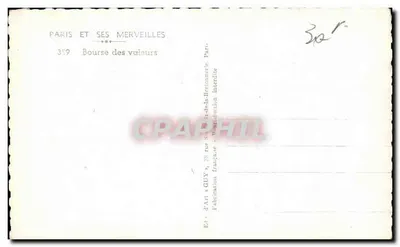 Börse — Paris — Verlag Guy — Rückseite