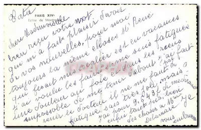 Igreja de Montrouge — Paris XIVe — editor desconhecido, número de série não visível — Verso