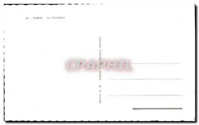 Paryż - Panthéon — wydawca E.R. n° 95 — Rewers