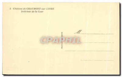 Zamek Chaumont-sur-Loire — Wewnętrzny dziedziniec — Wydanie z Chaumont — Rewers