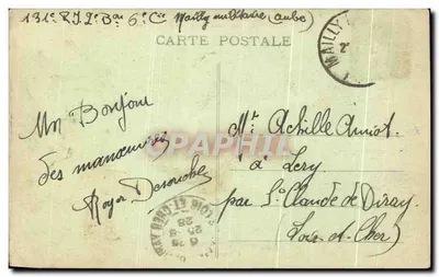 Campo de Mailly — Entrada do Campo — A Manutenção — A. Niepa, editor — Verso