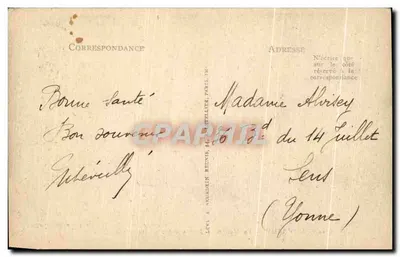 Domrémy — A Casa de Joana d'Arc e Estátua (de Mercié) — Verso