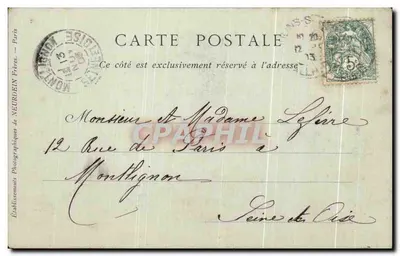 Vichy — O Casino, o Teatro — Mathiaux Frères, Modena — Verso