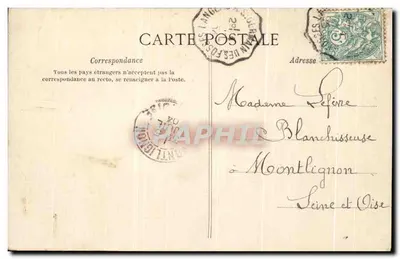 Castelo de Chazeron — A Auvergne pitoresca — Coleção V. D. C. Bath, n° 226 — Verso