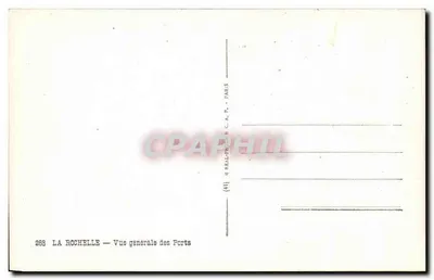 La Rochelle — Vue générale des Ports — C.A.P. Paris, n° 263 — Rewers