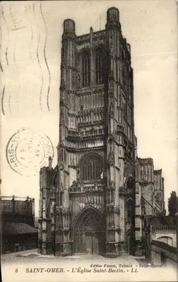 Saint-Omer - A Igreja de Saint-Bertin — Edição Facon, Tabacs - Saint-Omer