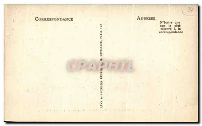 LANGEAIS — Pequeno Salão. Painéis pintados — I.L. — Verso