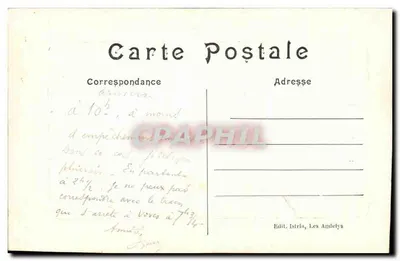 Camino en el Hotel du Grand-Cerf — Les Andelys — Ed. Istria — Reverso