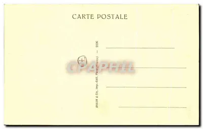 Museo de Cluny — Piedra Rutel gallo-romana — editor BRAUN & Cie, París — Reverso