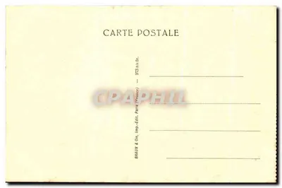 Bitewny bohater, zwany Gladiatorem Borghèse — Muzeum Louwra — seria 527 — wydawca Braun & Cie, Paryż — Rewers