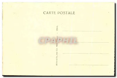 Portret Homera — Muzeum Louwra — seria 440 — wydawca Biau & Cie, Paryż — Rewers