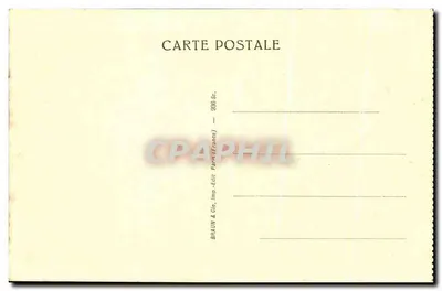 Atalanta — estátua do Museu do Louvre — série 522, editada por Braun & Cie, Paris — Verso