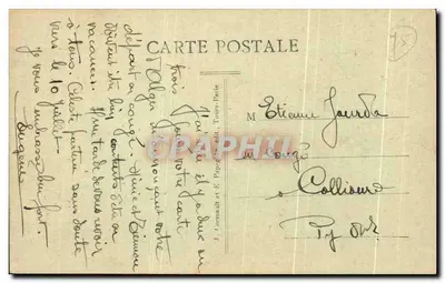 Paris — Os novos Jardins das Tuileries e o Louvre — A.P. — Verso