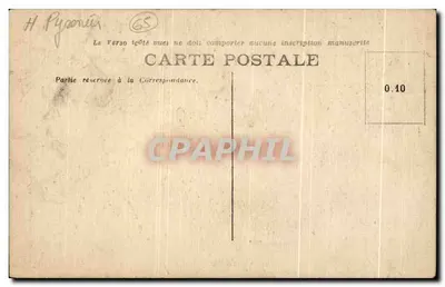 Gletsjer en bron van de Grande-Cascade — Gavarnie — C.C. 55 — Achterkant