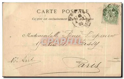 Paris — Cemitério do Père-Lachaise, Monumente de J. Michelet — Collections ND, Fot. Lucette — Verso