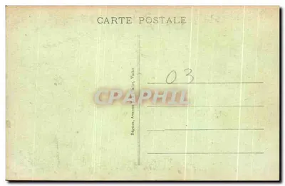 Vichy - O Ponte sobre o Allier e Bellerville — editor Béguin, n°418 — Verso