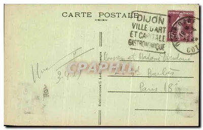 Igreja de Nossa Senhora — Dijon — editor C.T.B. n°3515 — Verso