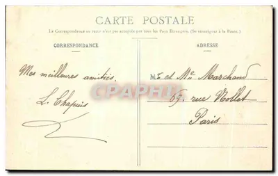 LA MOTTE-BEUVRON — Praça da Igreja — Duclooux, editor — Verso