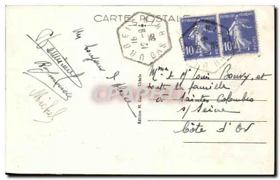 Urbeis (Bas-Rhin) — Cima do vilarejo e Bilstein — Edição M. Curia, n°2281 — Verso