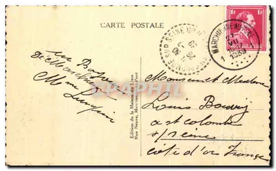 Marchienne-au-Pont — A Grand'Place — Edição da Maison du Livre — Verso
