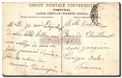 Frau im portugiesischen Kostüm — Edition Martins — Nr. 1015 — Rückseite