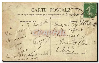 Puteaux — Most — widok z quai National — E.M. n°7609 — Rewers