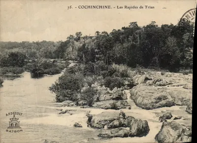 Cochinchine — Les Rapides de Trian — A.F. Decoly, Saïgon, n°75