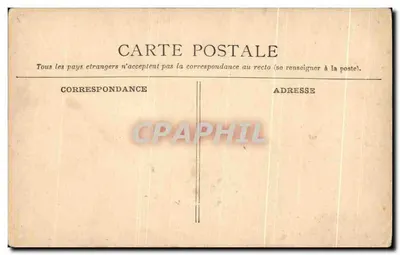 Bilhete postal antigo Le Havre O Mercado de Flores — Verso