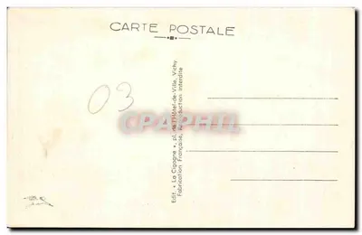 Vichy — As Margens do Allier — Barcos de Passeio e de Pescadores — Verso