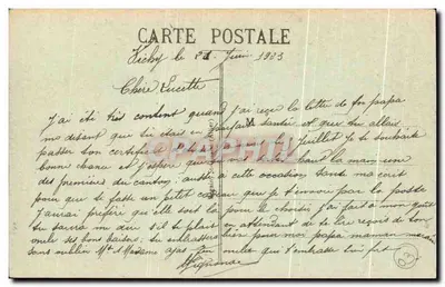 Vichy - Boulevard Carnot - Vista tomada desde el Astoria-Palace — Reverso