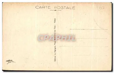 Vichy — No Velho Parque — Galeria coberta e Pergolas das Fontes — Editor La Cigogne, n° 354 — Verso