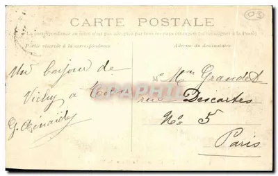 Vichy — Casino — O cortinado do Teatro — Edição Maniezzzi — Verso