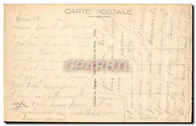 Vichy — Kasyno z boku Teatru — wydawnictwo La Cigogne — Rewers