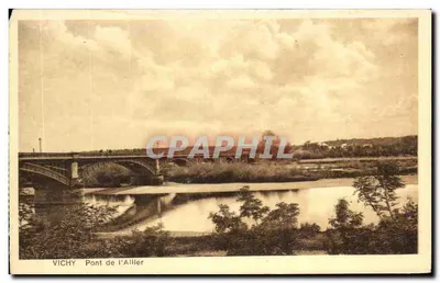 Vichy — Ponte do Allier — editado pelo Syndicat d'Initiative de Vichy