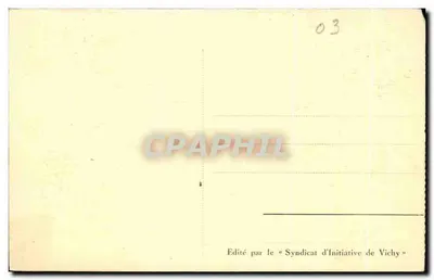 Vichy — Ponte do Allier — editado pelo Syndicat d'Initiative de Vichy — Verso