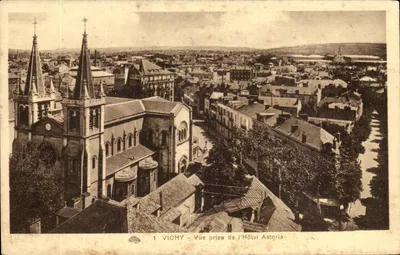 Vichy — Vista tirada do Hotel Astoria — Cie Alsacienne des Arts Graphiques mécaniques - Strasbourg
