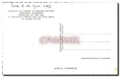 Zamek Effiat — Otoczenie Vichy i Châtel-Guyon — Wydawnictwo Zamek Effiat — Rewers